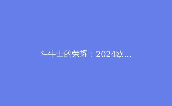 斗牛士的荣耀：2024欧洲杯西班牙夺冠深度解析 - 4
